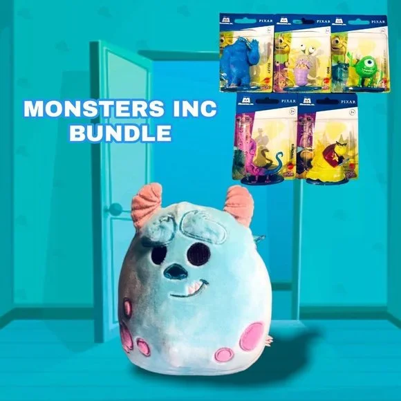 Squishmallows | Toys | Squishmallow Sulley 5 Inch Plush Monsters Inc Mini  Figs Complete Set New | Poshmark